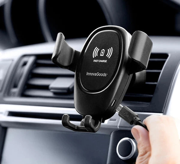Support de téléphone portable avec chargeur sans fil pour voitures